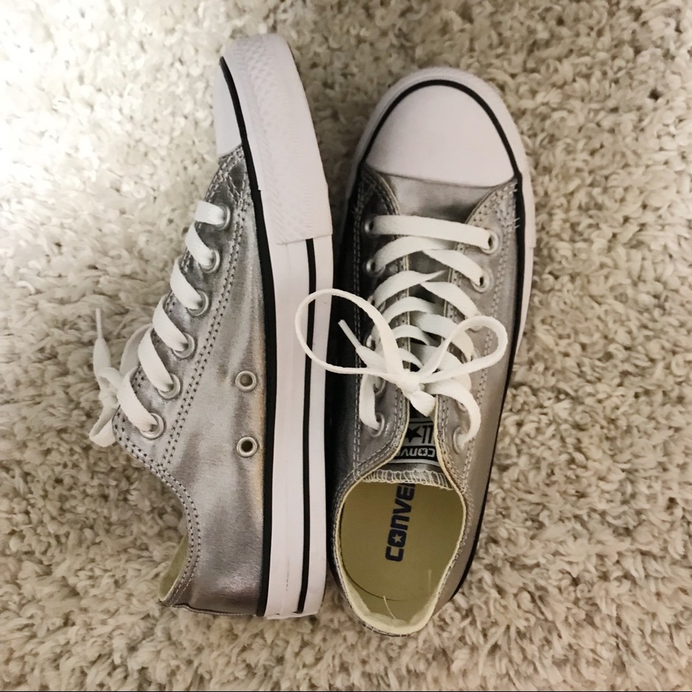 Metallic converse (silver)